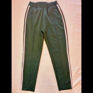 GARAGE DARK GREEN RETRO ATHLETIC JOGGERS, SMALL